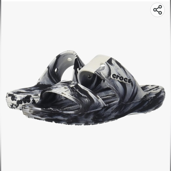 Crocs Adult Classic Graphic Two-Strap Slide Sandals - Picture 3 of 5